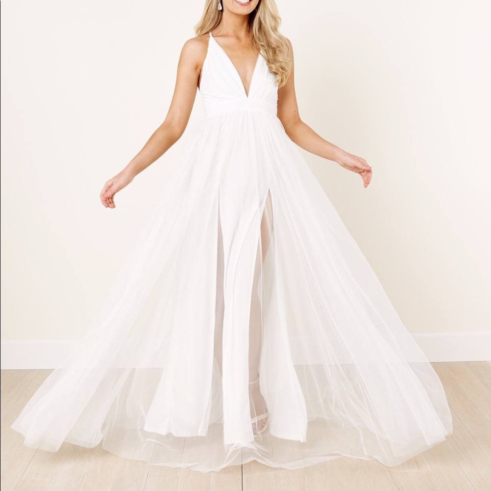 White Maxi Dress from Red Dress Boutique
